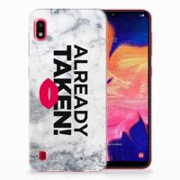 Samsung Galaxy A10 | Siliconen hoesje | met naam Already Taken White