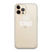 King zwart: iPhone 13 Pro Max Transparant Hoesje