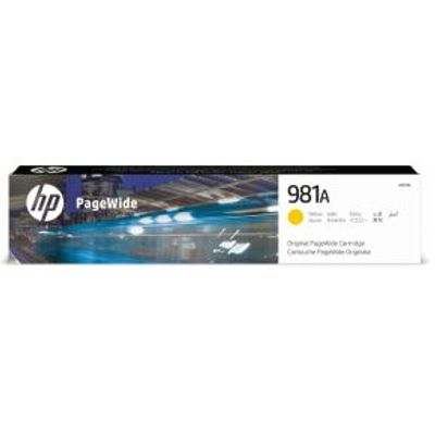 HP 981A Yellow Original PageWide Cartridge Cartridge 6000pagina's Geel