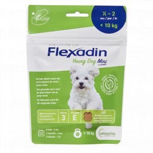 Flexadin Young Dog Mini Joint Support (60 kauwbrokjes) 60 tabletten