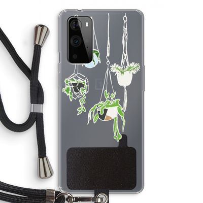 Hang In There: OnePlus 9 Pro Transparant Hoesje met koord