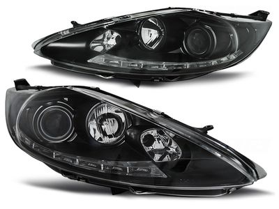 Tuning-Tec Koplampen met parkeerlicht FORD FIESTA MK7 08 08-09 12 ZWART Tuning-Tec Koplampen met parkeerlicht FORD FIESTA MK7 08 08-09 12 ZWART