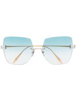 Dita Eyewear lunettes de soleil à monture papillon - Or