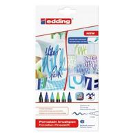 Brushpen edding 4200 porselein koele kleuren | 10 stuks