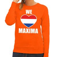 Oranje We love Maxima sweater dames - thumbnail