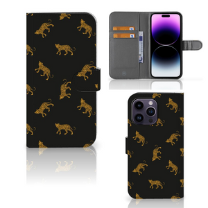 Telefoonhoesje met Pasjes voor iPhone 15 Pro Max Leopards