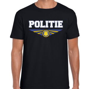 Politie t-shirt zwart heren - Beroepen shirt