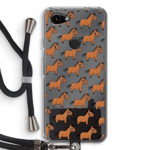Pony: Pixel 3a Transparant Hoesje met koord