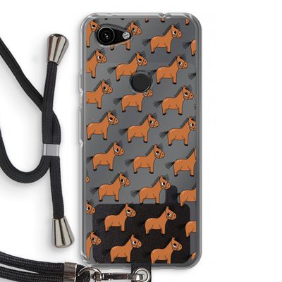 Pony: Pixel 3a Transparant Hoesje met koord