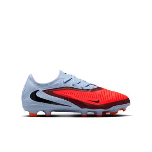 Nike Phantom 6 Low Pro Gras / Kunstgras Voetbalschoenen (MG) Kids Lichtblauw Felrood Zwart