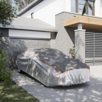 VidaXL Autohoes voor sedan hagelbescherming xl zilverkleurig en grijs