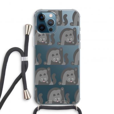 Cats: iPhone 12 Pro Transparant Hoesje met koord