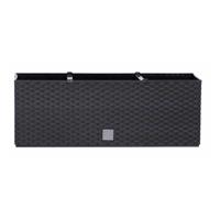Prosperplast Plantenbak Rato - antraciet - 60x25x24 cm - bloembak met water irrigatiesysteem