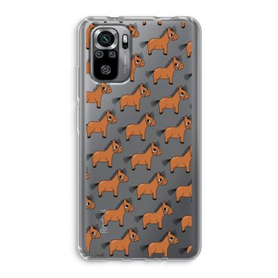 Pony: Xiaomi Redmi Note 10S Transparant Hoesje
