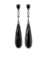 Anabela Chan boucles d'oreilles en or blanc pavées de diamants - Noir - thumbnail