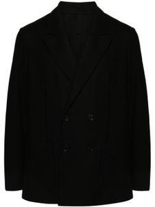 Harris Wharf London blazer croisé en maille - Noir