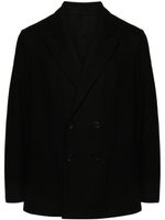 Harris Wharf London blazer croisé en maille - Noir - thumbnail