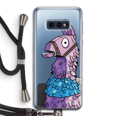 Lama: Samsung Galaxy S10e Transparant Hoesje met koord