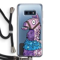 Lama: Samsung Galaxy S10e Transparant Hoesje met koord