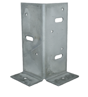 GB paalhouder type A 2 lippen 70x70x145mm zink magnesium | 20 stuks - GB73571 - thumbnail