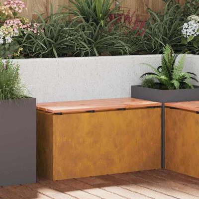Tuinbank Roestig 80 x 40 x 43 cm Cortenstaal
