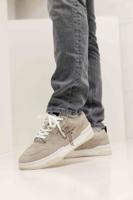 Off The Pitch Fullstop Suede Sneakers Heren Beige - Maat 39 - Kleur: BeigeWit | Soccerfanshop