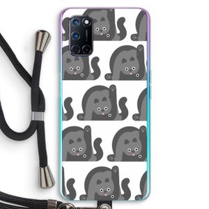 Cats: Oppo A52 Transparant Hoesje met koord