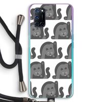 Cats: Oppo A52 Transparant Hoesje met koord