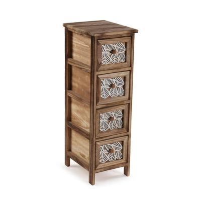 Ladekast Versa Leaf Hout 32 x 81 x 26 cm