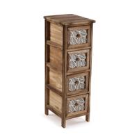 Ladekast Versa Leaf Hout 32 x 81 x 26 cm