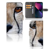 Apple iPhone 13 | Telefoonhoesje | Met pasjeshouder | Cheetah