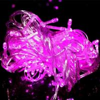 50M LED String Lights Kerst Nieuwjaar slinger decoratie voor straat kamer huis tuin buiten gebruik DIY decor EU VS plug-in vermogen: 50M 400LEDS (roz