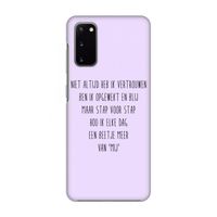 Zelfvertrouwen: Volledig geprint Samsung Galaxy S20 Hoesje