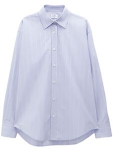 Filippa K chemise en coton biologique à rayures - Bleu