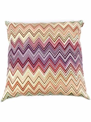 Missoni Home coussin Jarris à motif zigzag - Violet