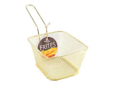Cookinglife Frietmandje Goud 14 x 11 x 7 cm