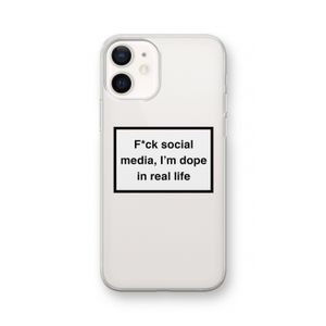 I'm dope: iPhone 12 Transparant Hoesje