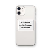 I'm dope: iPhone 12 Transparant Hoesje