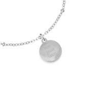 Gegraveerde eigen tekst armband - Stainless steel - Zilver