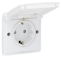 Niko Hydro waterdicht stopcontact 1-voudig wit