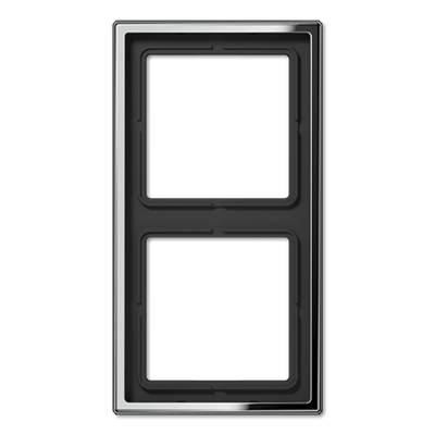Jung LS990 afdekraam 2-voudig glanzend chroom