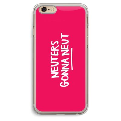 Neuters (roze): iPhone 6 Plus / 6S Plus Transparant Hoesje