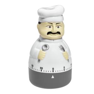 TFA Keuken Timer - chef vorm - mechanische wekker - kunststof - 60 minuten - kookwekker