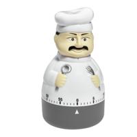 TFA Keuken Timer - chef vorm - mechanische wekker - kunststof - 60 minuten - kookwekker