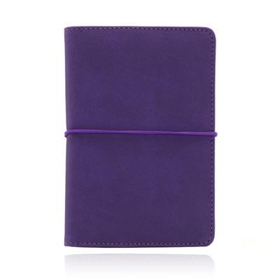 Paspoort Cover met elastiek - PU Leer Paars