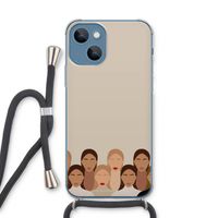 Girls girls girls: iPhone 13 Transparant Hoesje met koord