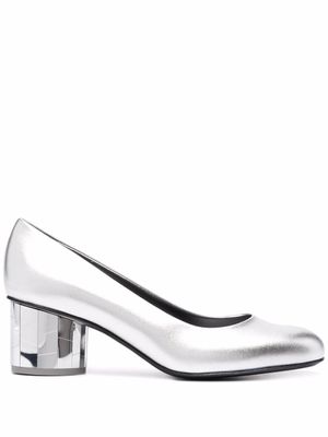 Ferragamo escarpins Farrah en cuir - Gris
