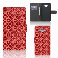 Samsung Galaxy J7 2016 | Telefoon Hoesje | Batik Rood