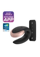 Double Love Luxury Partner Vibrator - Black