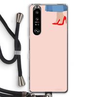 High heels: Sony Xperia 1 III Transparant Hoesje met koord